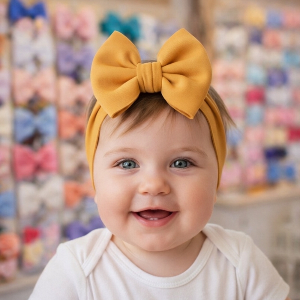 Baby Headband/Soft Stretchy Nylon, Baby Girl Accesorios🎀